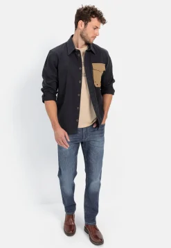 Overshirt aus reiner Baumwolle