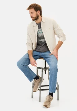 Overshirt aus reiner Baumwolle