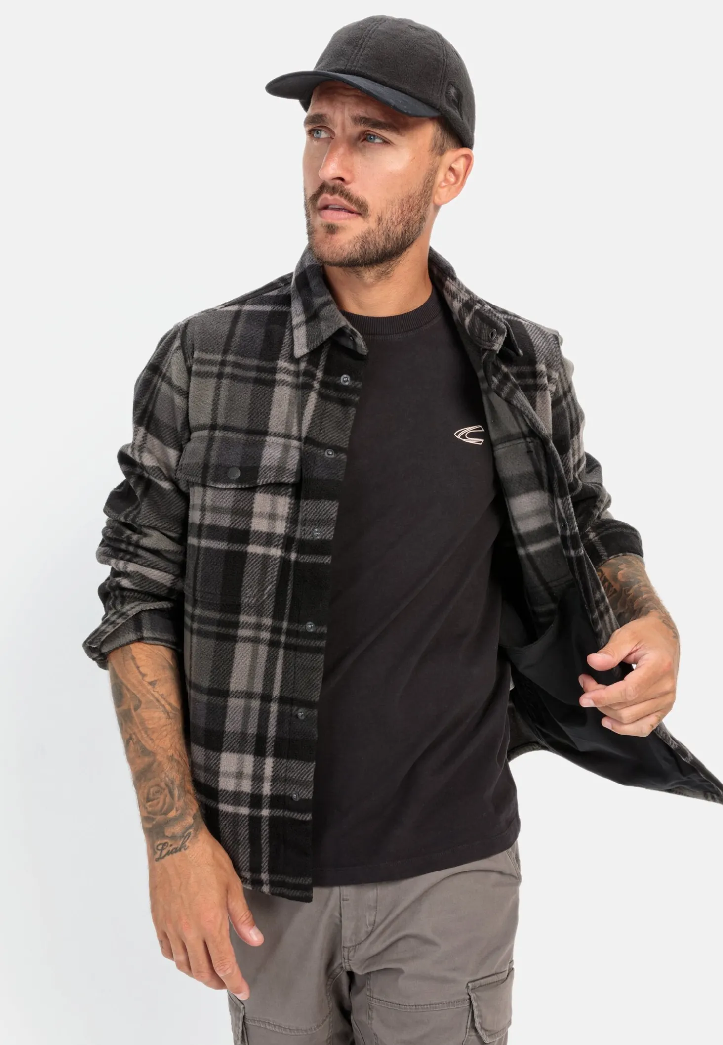 Overshirt im Karomuster