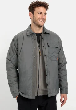 Overshirt mit Druckknöpfen
