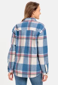 Overshirt mit gebürsteter Wolle