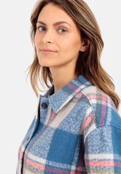 Overshirt mit gebürsteter Wolle