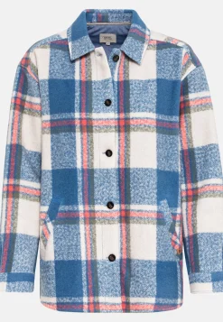 Overshirt mit gebürsteter Wolle
