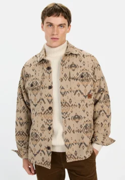 Overshirt mit Jacquard-Muster