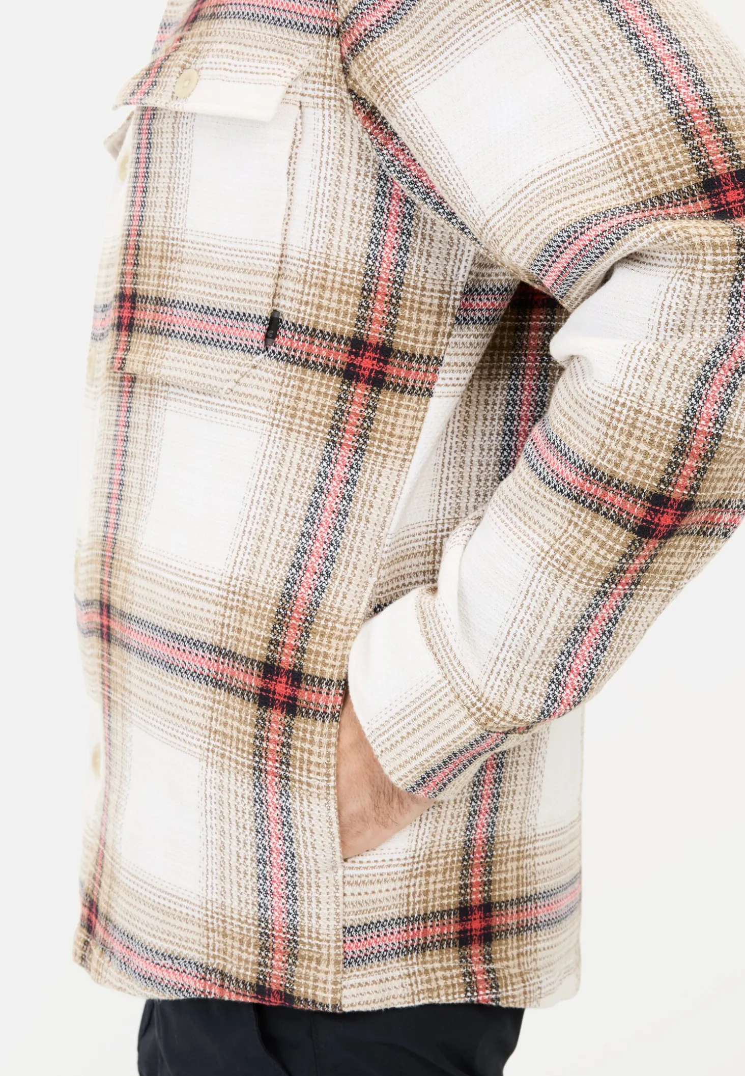 Overshirt mit seitlichen Eingrifftaschen