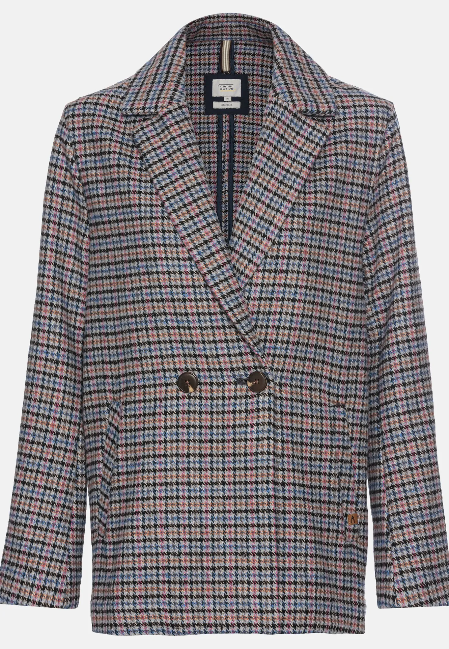 Oversized Blazer mit kariertem Muster