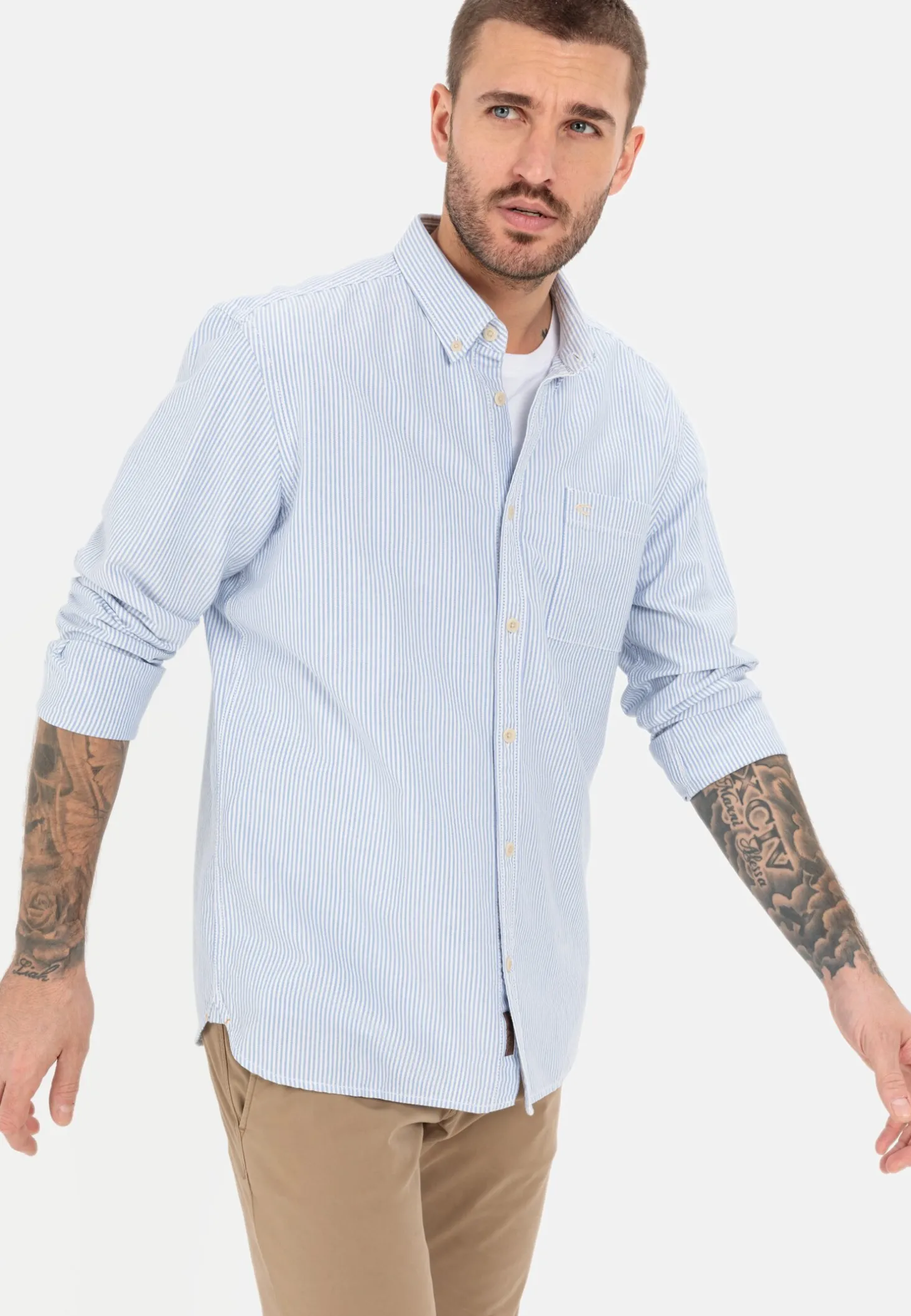 Oxford Streifenhemd aus nachhaltigem Organic Cotton