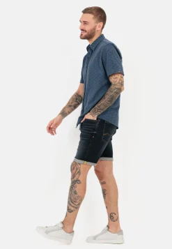 Piqué Hemd mit Allover-Print