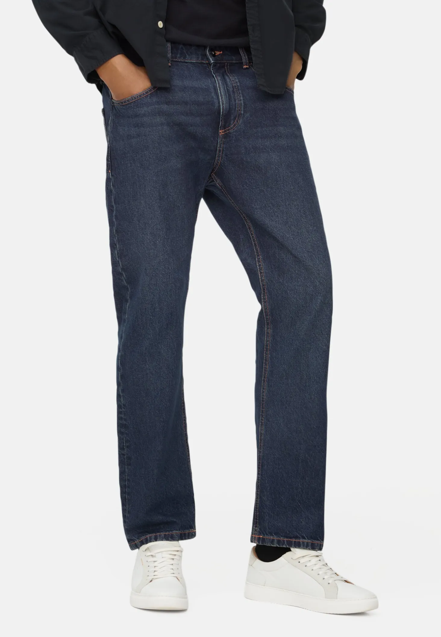 5-Pkt Loose Fit Jeans aus reiner Baumwolle