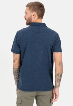 Poloshirt mit minimal Allover-Print