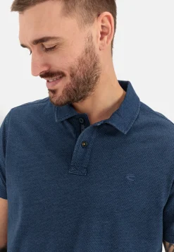 Poloshirt mit minimal Allover-Print