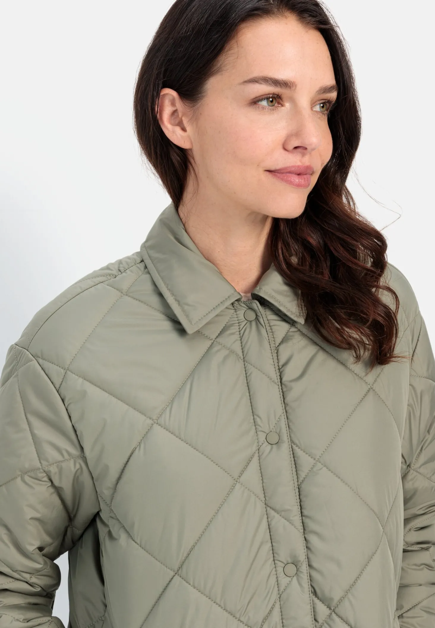 Puffer Steppmantel aus recyceltem Polyester