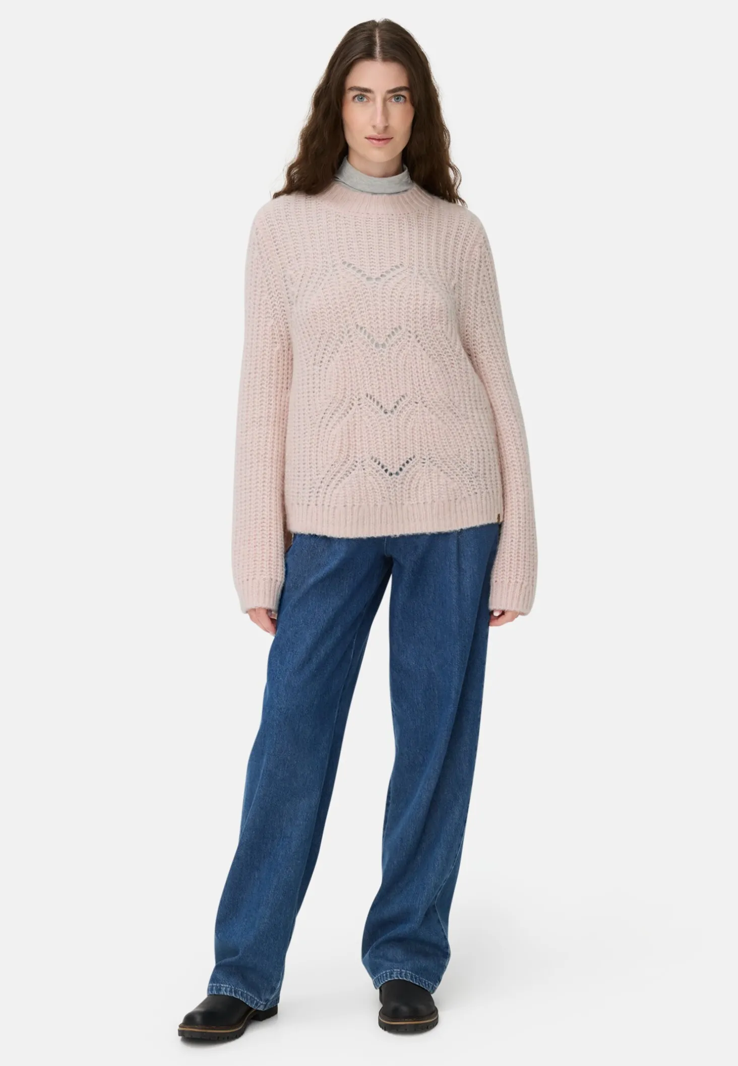 Pullover mit strukturiertem Strickmuster