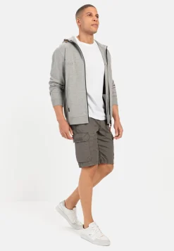 Regular Fit Cargo Shorts mit Minimal Print