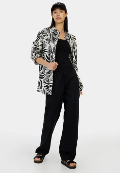 Relaxed Fit Hose aus einem Leinenmix