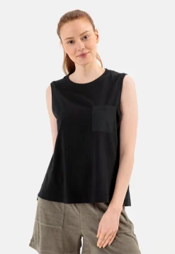 Ärmelloses T-Shirt mit Brusttasche
