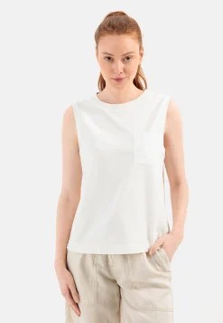 Ärmelloses T-Shirt mit Brusttasche