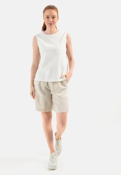 Ärmelloses T-Shirt mit Brusttasche
