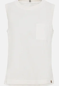 Ärmelloses T-Shirt mit Brusttasche