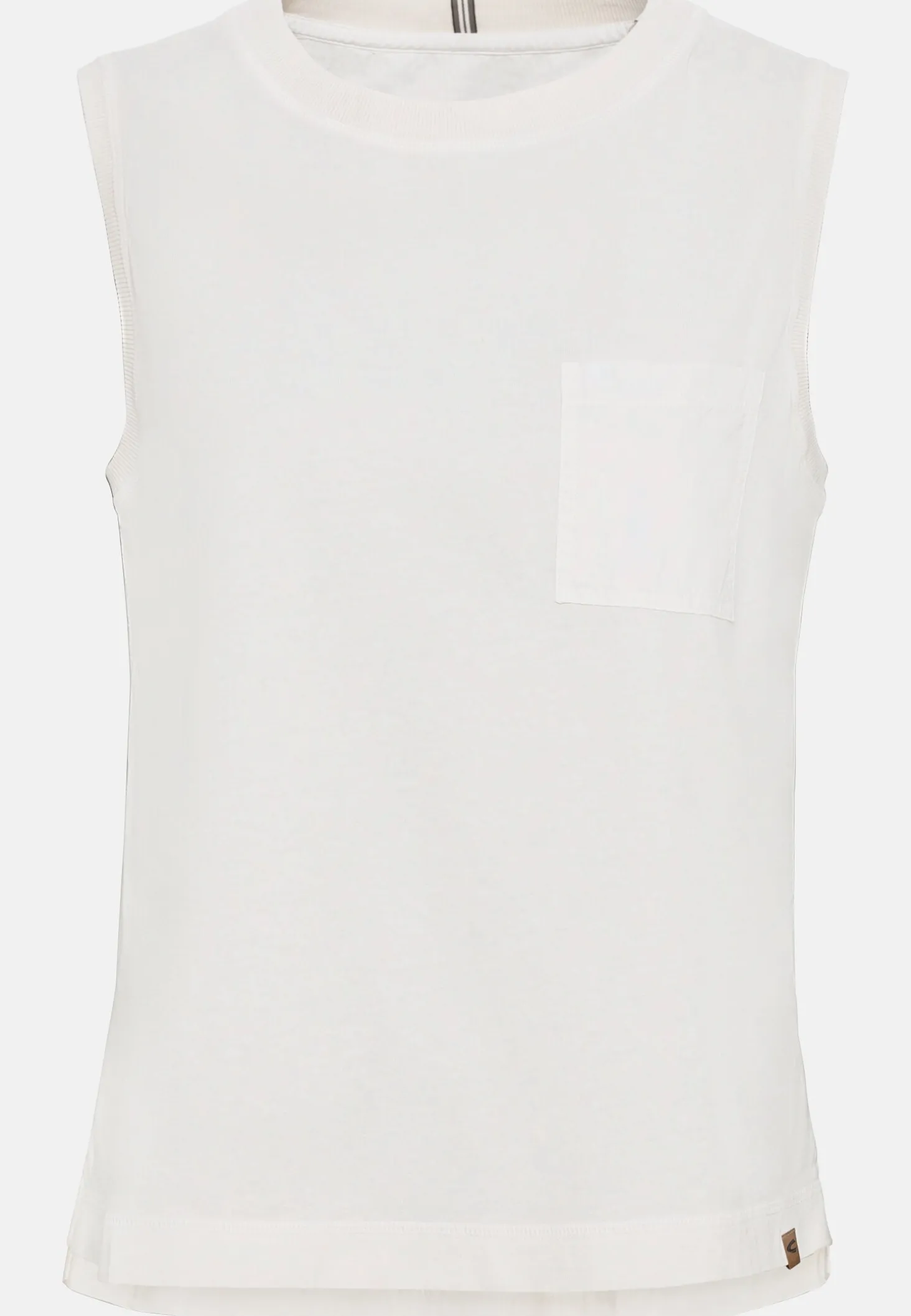 Ärmelloses T-Shirt mit Brusttasche