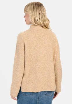 Rollkragenpullover aus einem Wollmix