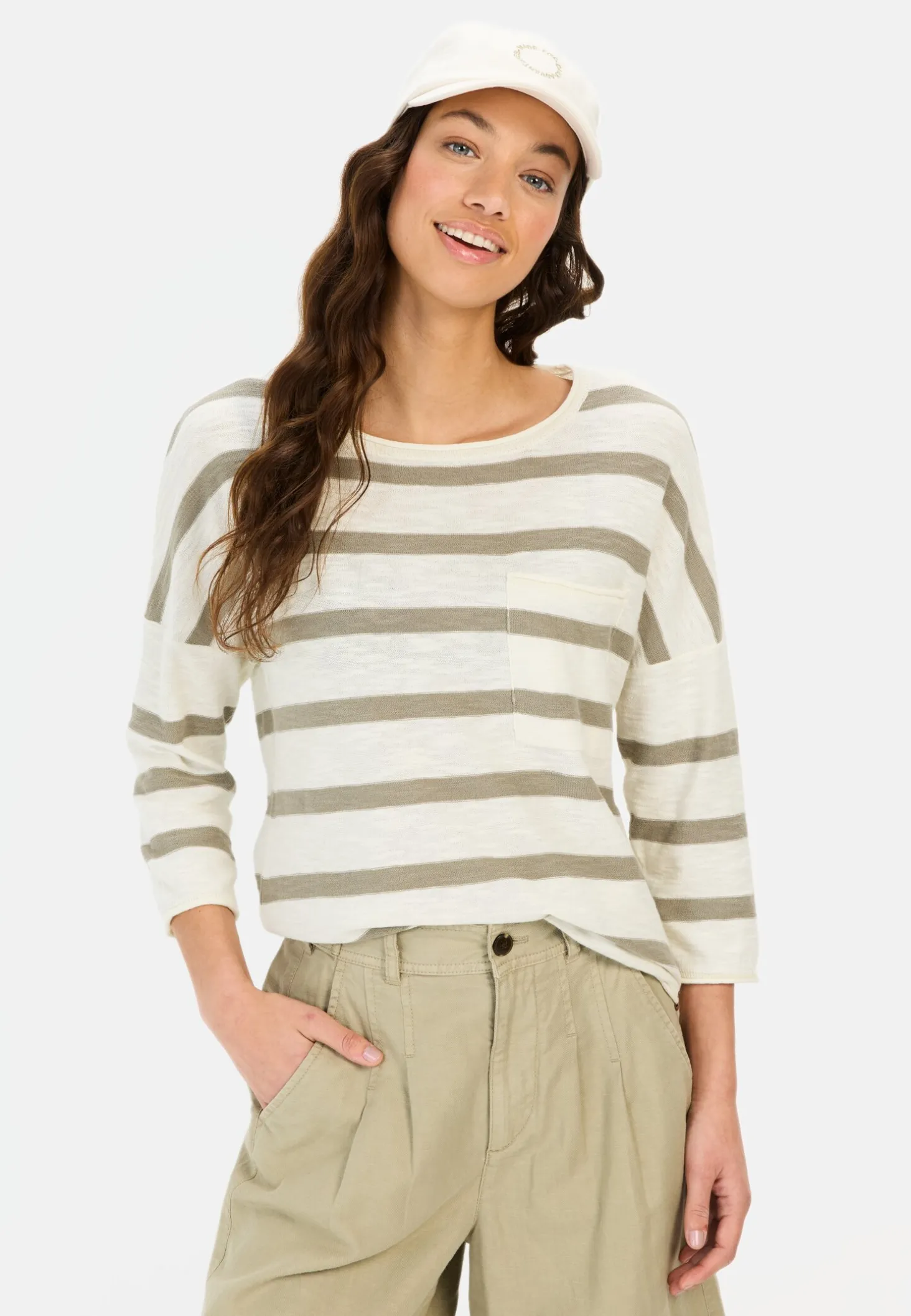 Rundhals Pullover aus Baumwolle