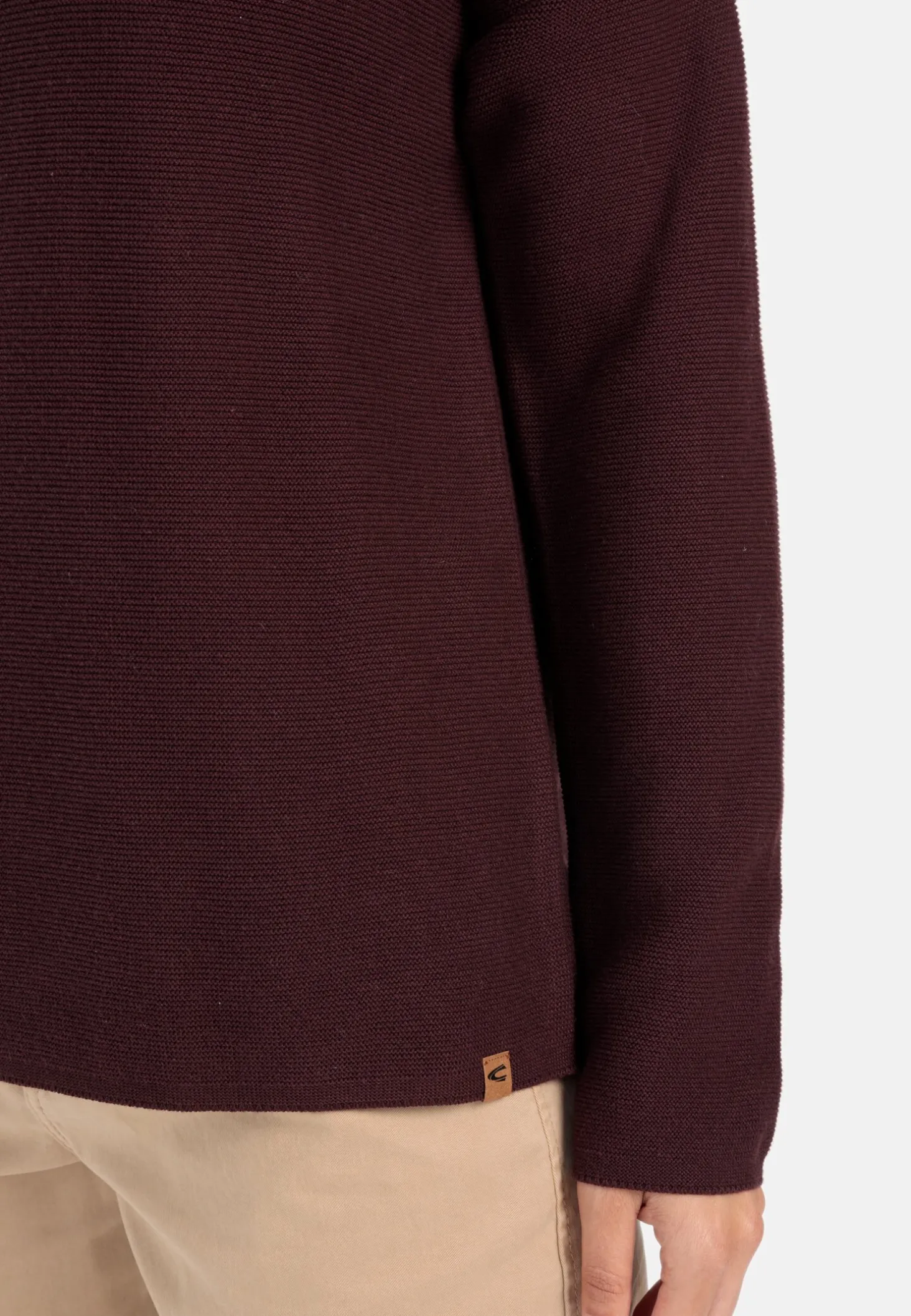 Rundhals Sweatshirt aus reiner Baumwolle