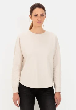 Rundhals Sweatshirt aus reiner Baumwolle