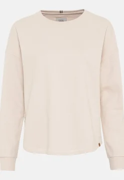 Rundhals Sweatshirt aus reiner Baumwolle