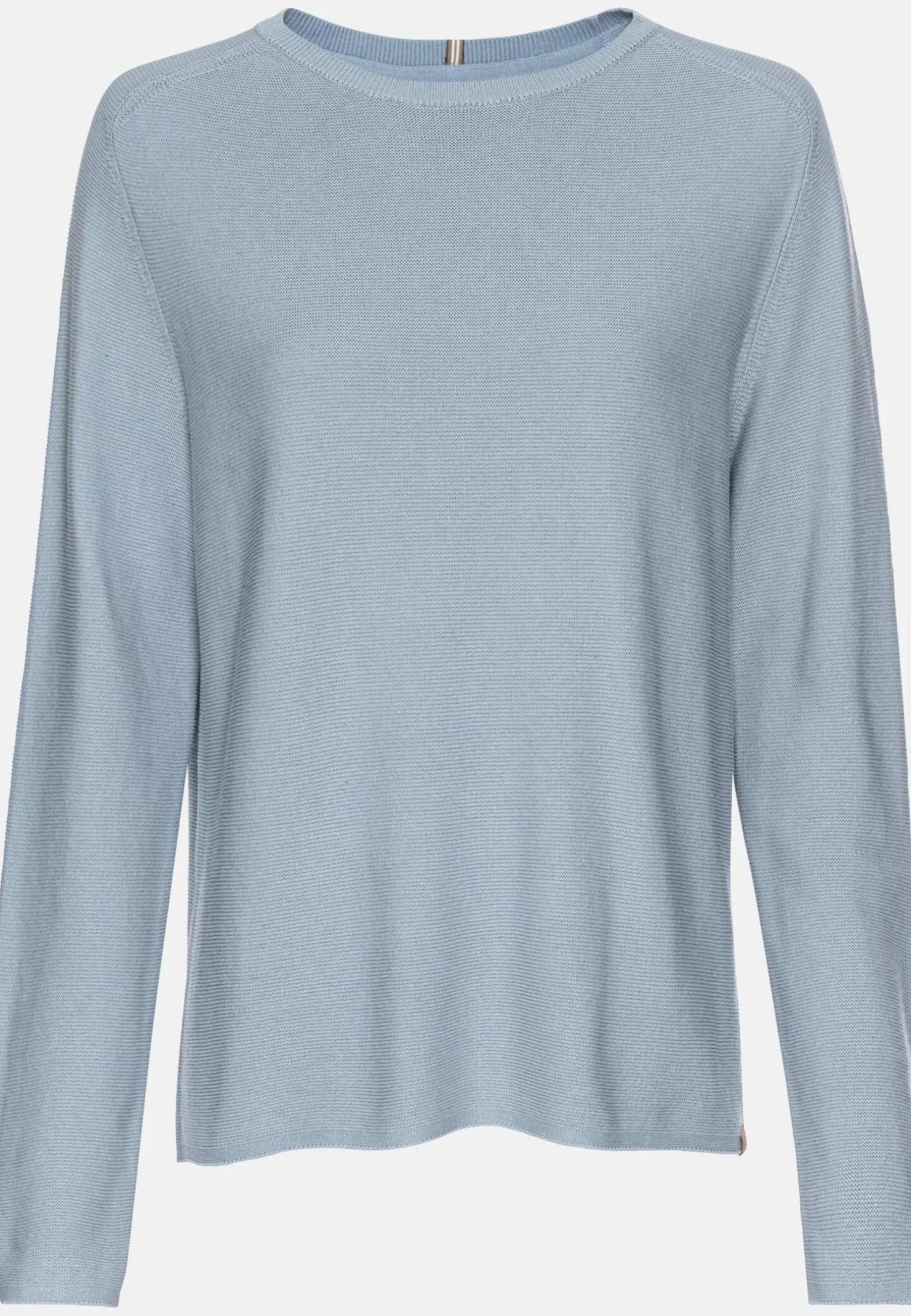 Rundhals Sweatshirt aus reiner Baumwolle