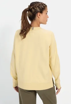 Rundhals Sweatshirt aus reiner Baumwolle