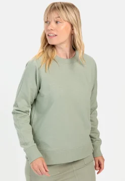 Rundhals Sweatshirt aus reiner Baumwolle