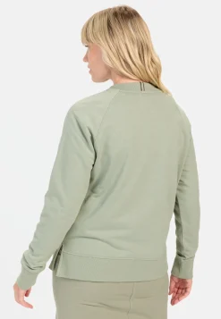 Rundhals Sweatshirt aus reiner Baumwolle