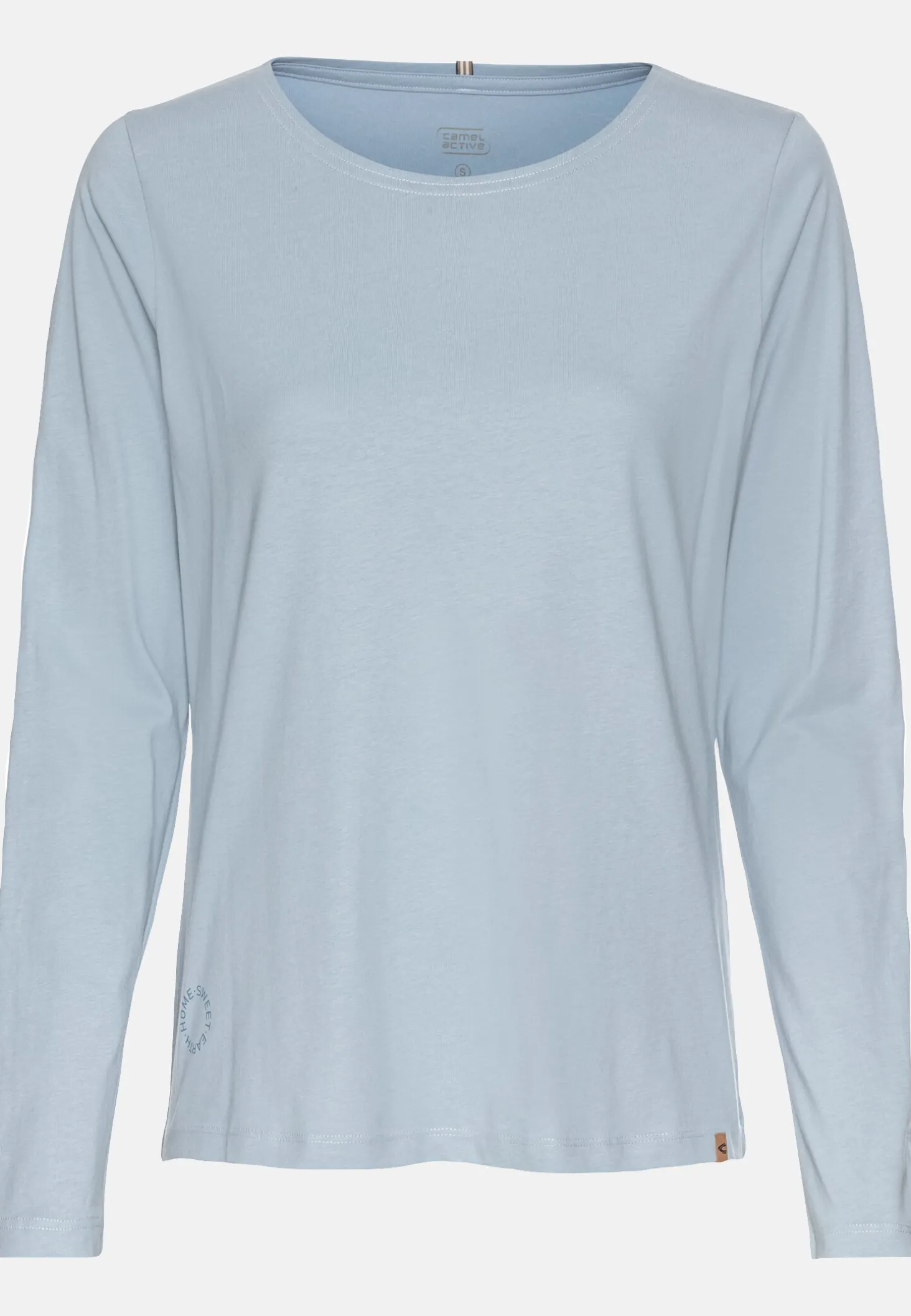 Rundhals Sweatshirt aus reiner Baumwolle