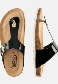 Sandalen aus Lackleder