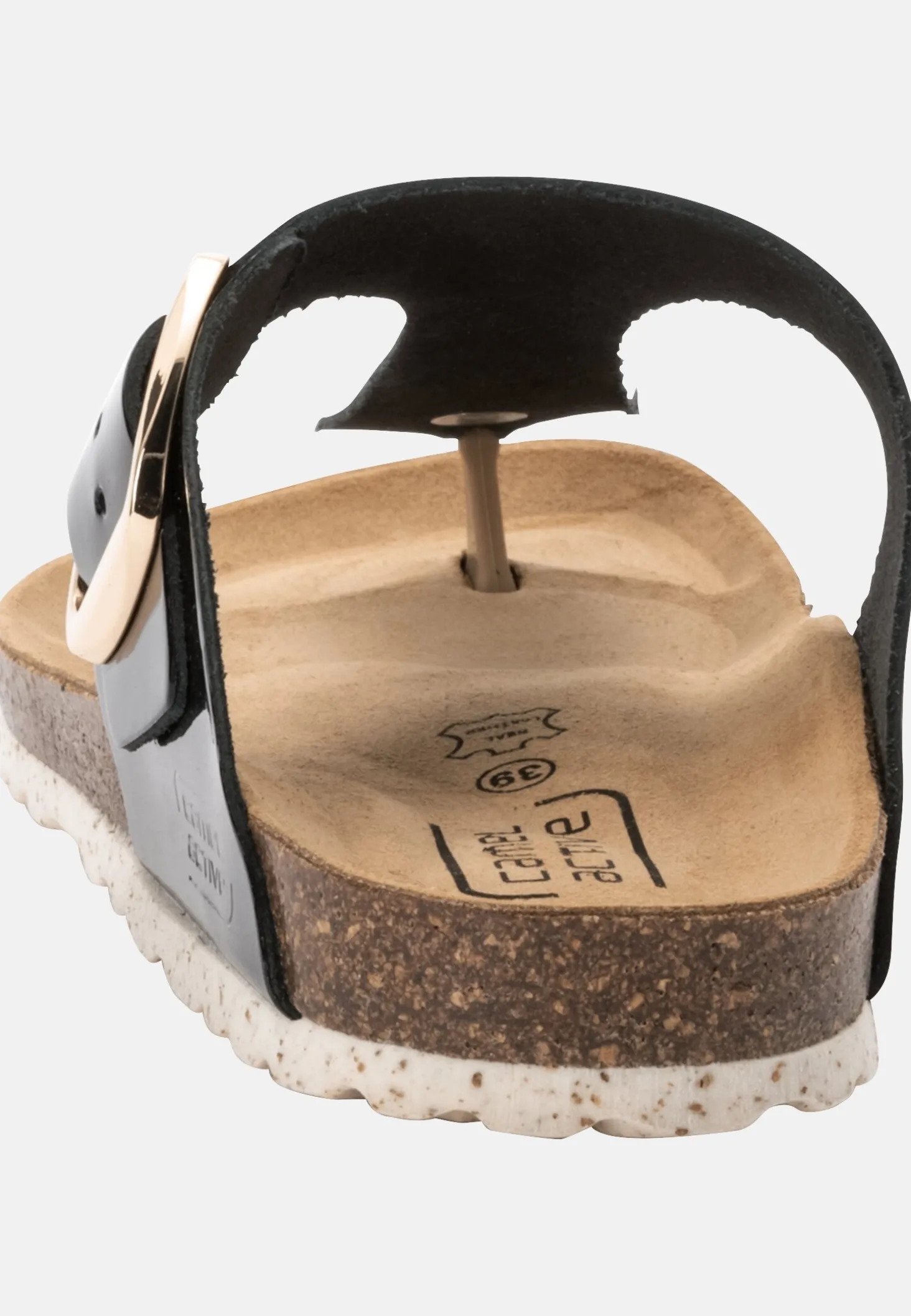 Sandalen aus Lackleder