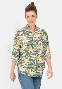 Schlupfbluse mit Allover-Print