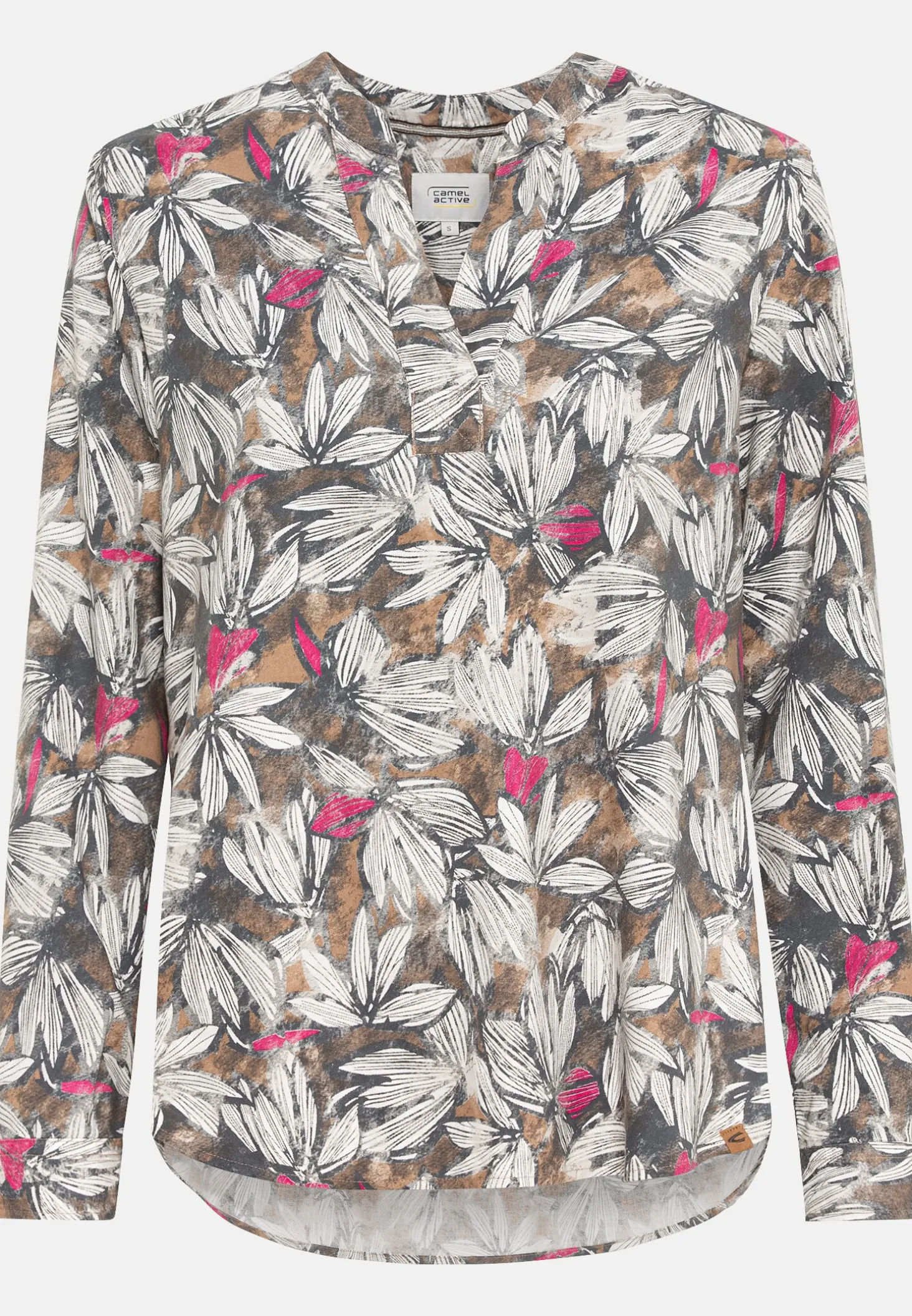 Schlupfbluse mit floralen Allover-Print