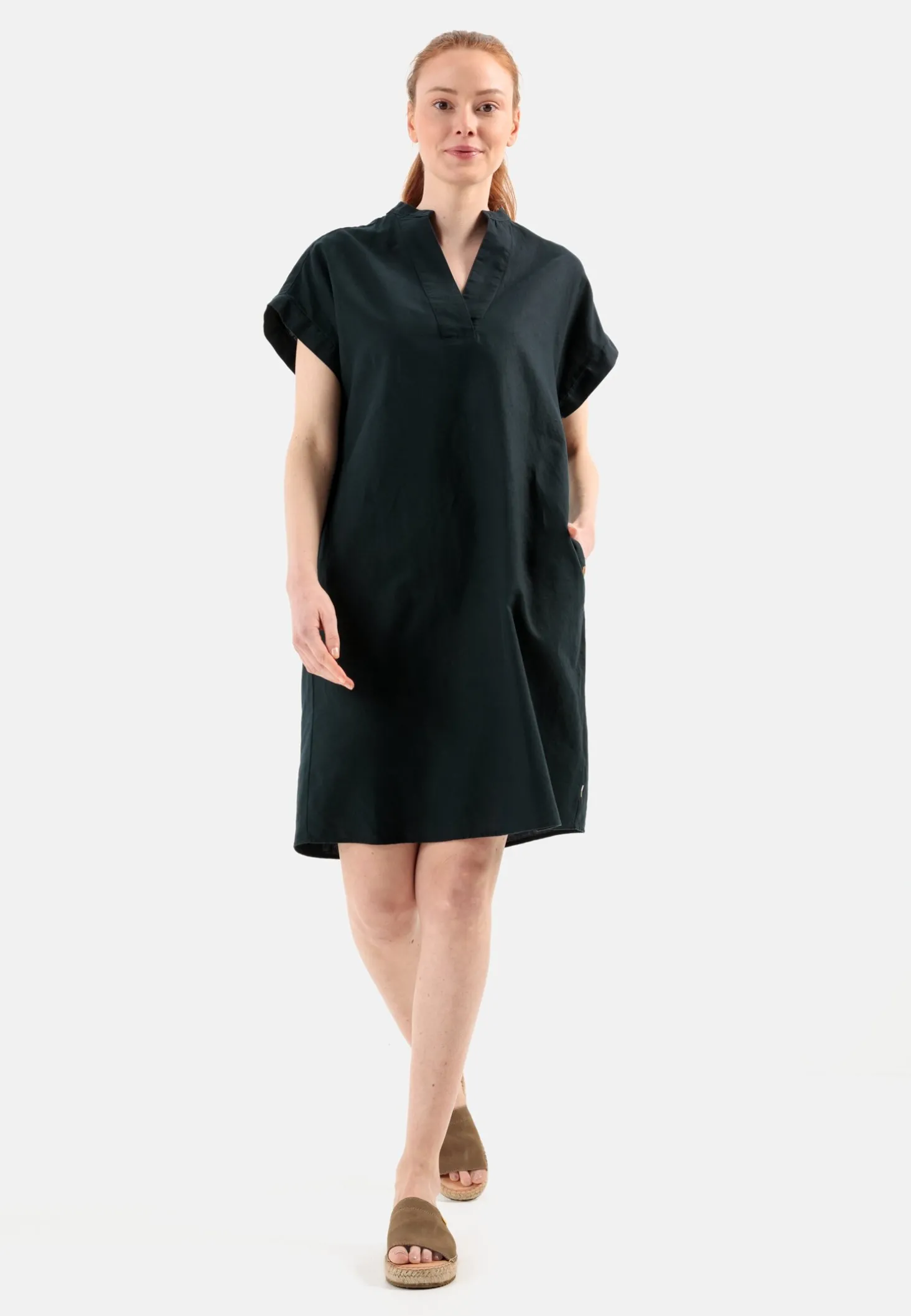 Schlupfkleid aus einem Leinenmix