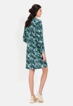Schlupfkleid mit langen Krempelärmeln