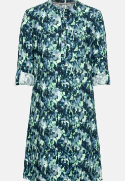 Schlupfkleid mit langen Krempelärmeln