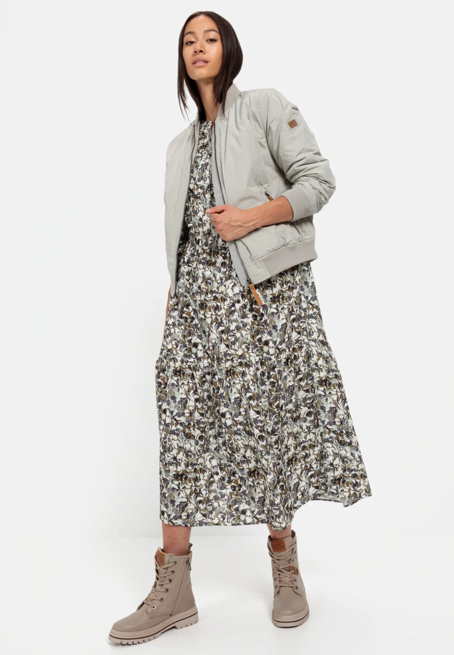 Schlupfkleid mit langen Ärmeln