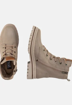 Schnürstiefel aus Nubukleder vom Rind