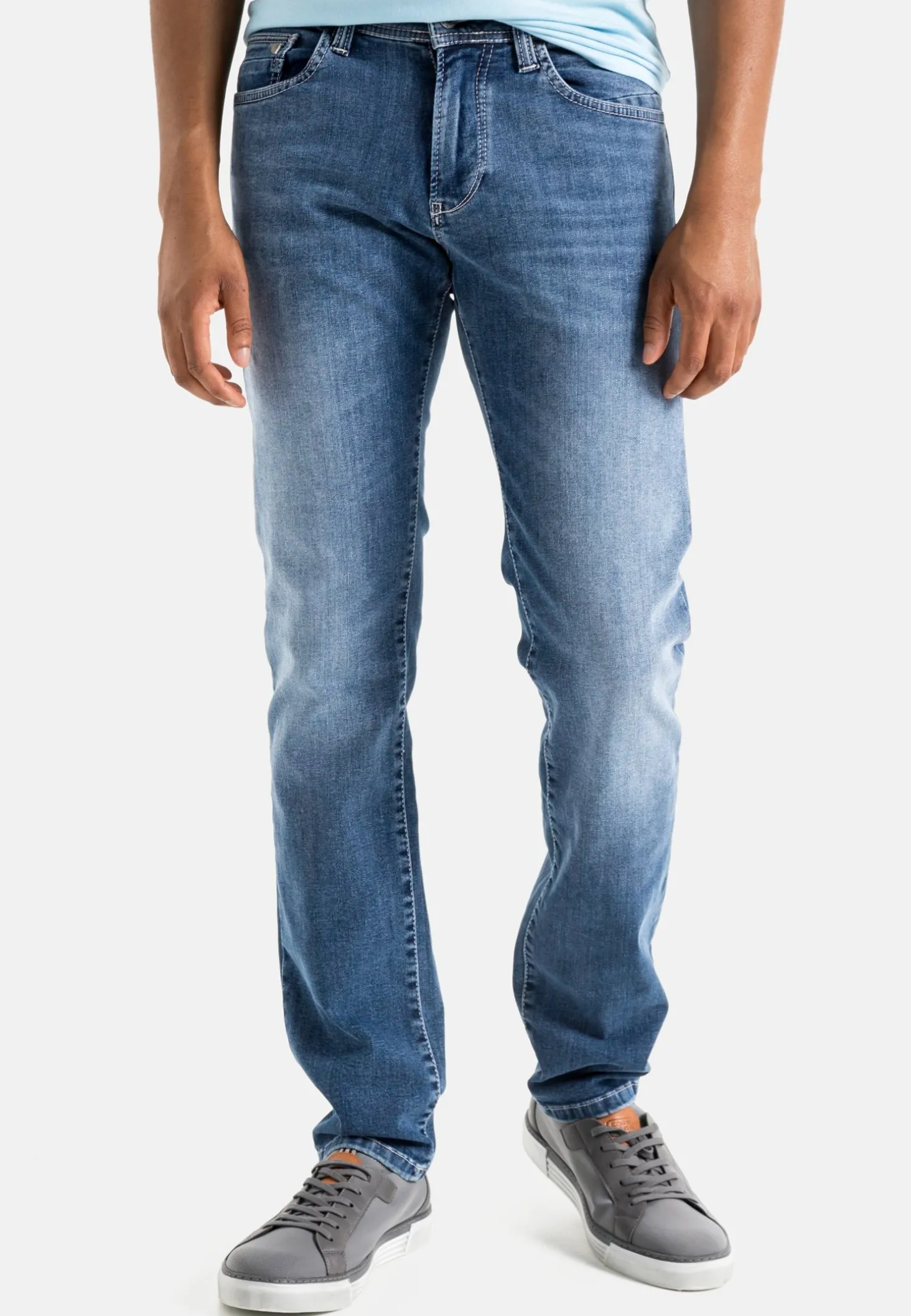 Slim Fit Organic Cotton-Mix Jeans