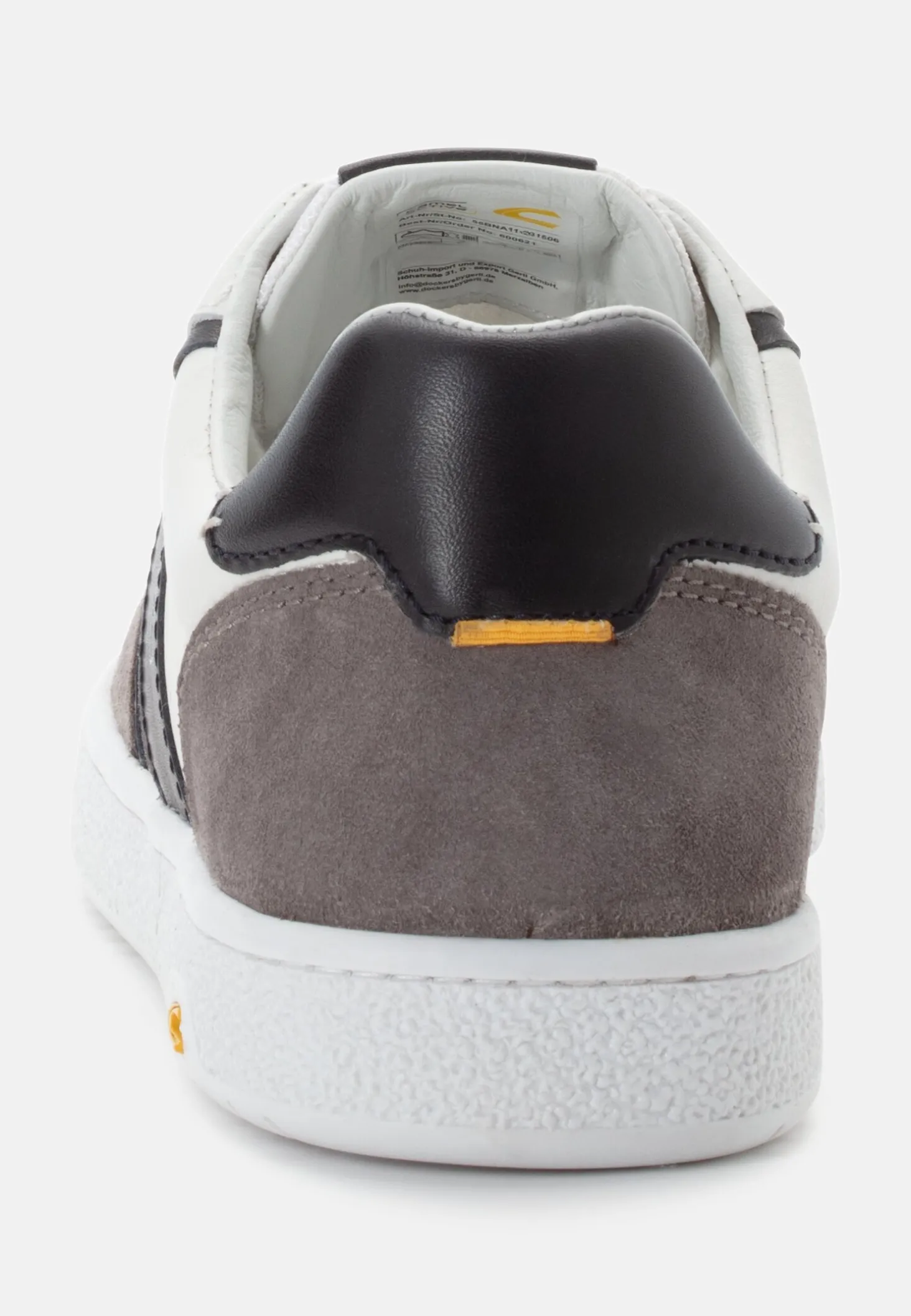 Sneaker aus Glatt- und Veloursleder