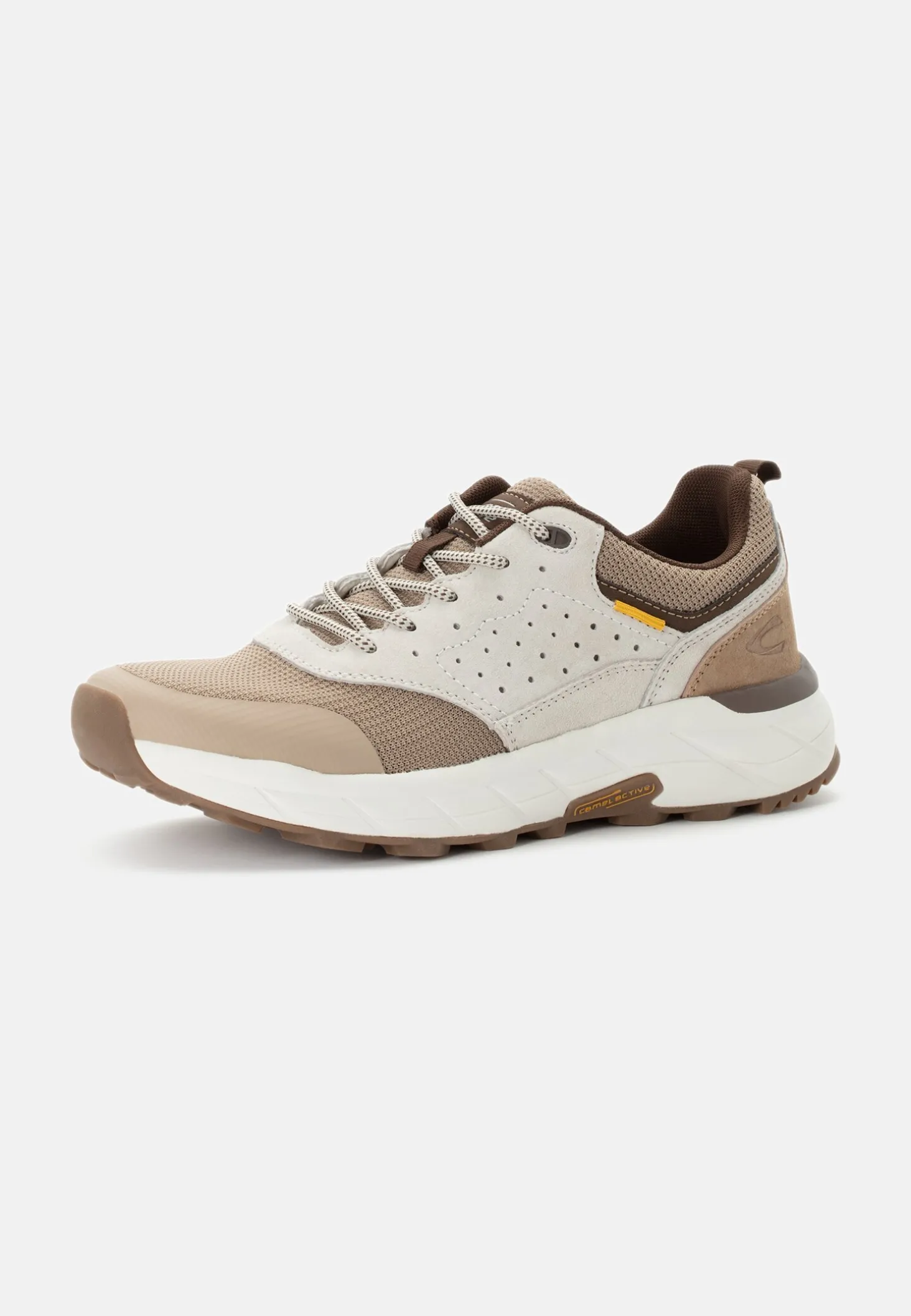 Sneaker aus Nubukleder und Textil