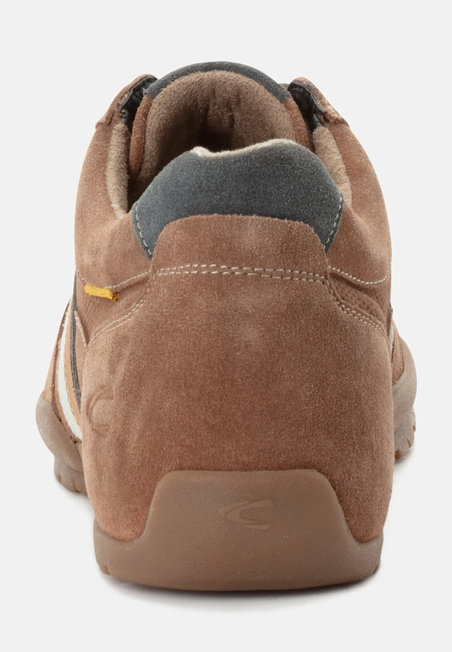 Sneaker aus Spaltleder mit Mikrofaserelementen