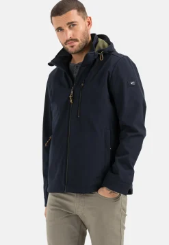 Softshell-Jacke mit abnehmbarer Kapuze