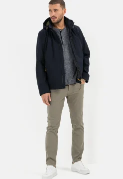 Softshell-Jacke mit abnehmbarer Kapuze