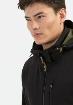 Softshell-Jacke mit abnehmbarer Kapuze